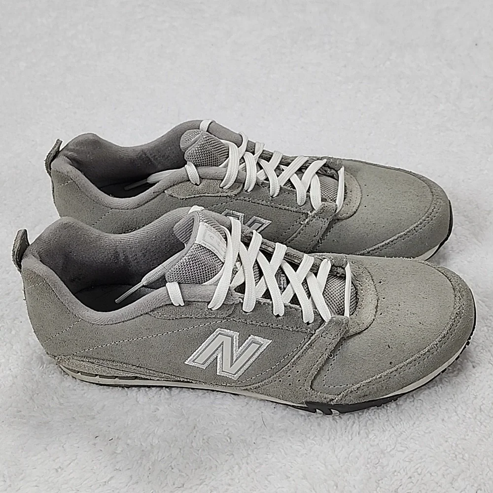 New Balance Gray And White 460 Lace Up Sneakers
